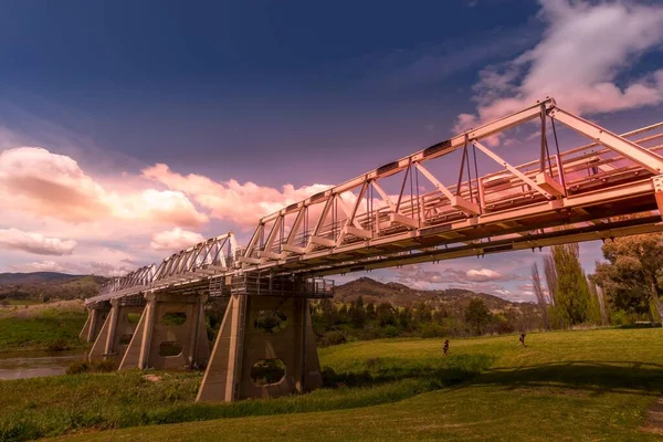 Eine Schöne Aufnahme Der Historischen Tharwa Brücke Der Nähe Von — Stockfoto
