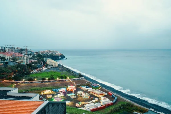 Aerial View Coastline Madeira Island Bay Portugal — Stock Photo, Image