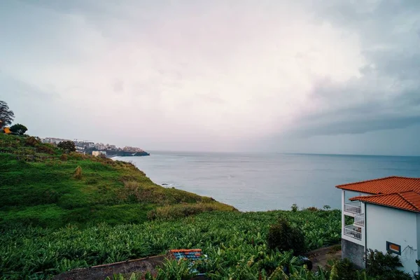 Die Grüne Küste Der Bucht Von Madeira Portugal — Stockfoto