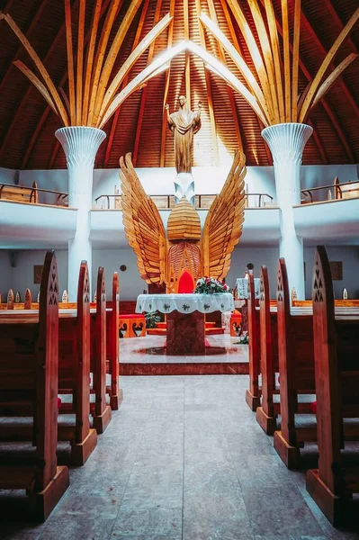Plano Vertical Del Interior Iglesia Biserica Mileniului Rumania —  Fotos de Stock