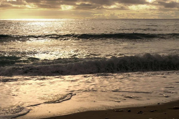 Medelhavets Hav Solens Strålar — Stockfoto