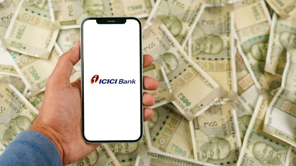 Icici Bank Também Conhecido Como Corporação Crédito Investimento Industrial Índia — Fotografia de Stock
