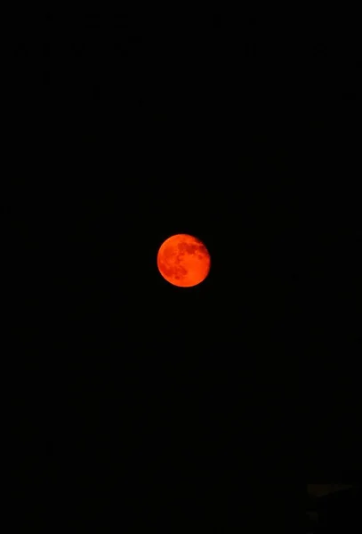 Лунное Затмение Ночном Небе — стоковое фото