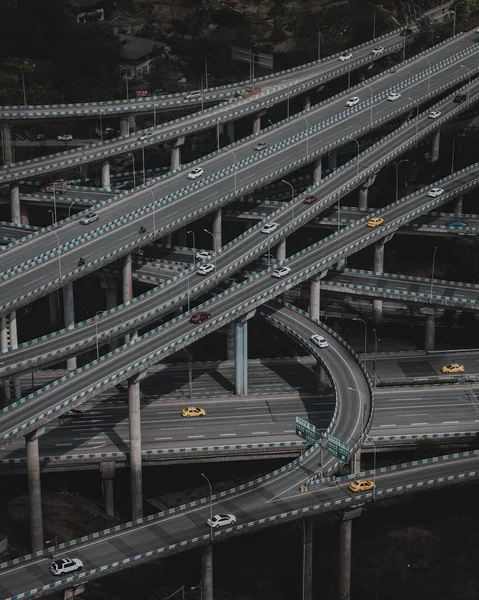 Een Prachtig Uitzicht Snelweg Het Viaduct Stad — Stockfoto