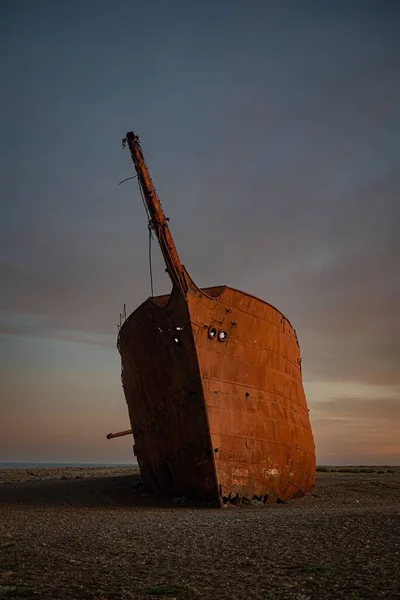 Ein Gesunkenes Schiff Rio Gallegos Patagonien Argentinien — Stockfoto