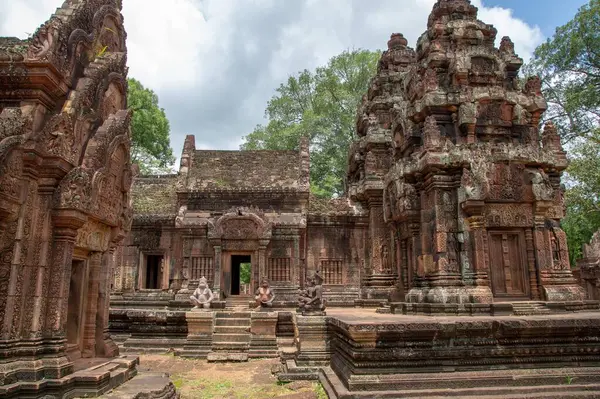 Angkor Wat Kambodja Ett Tempelkomplex Kambodja Och Det Största Religiösa — Stockfoto
