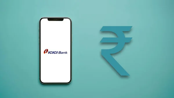 Icici Bank Also Known Industrial Credit Investment Corporation India — Stock Photo, Image