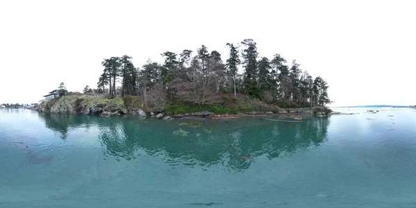 Panoramic View Small Island Sea — Stock Photo, Image