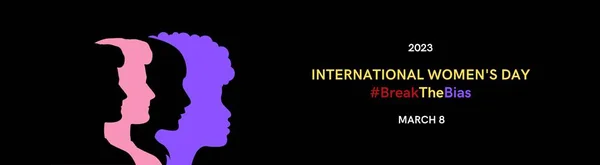 Uma Ilustração Panorâmica Dedicada Dia Internacional Mulher 2023 — Fotografia de Stock
