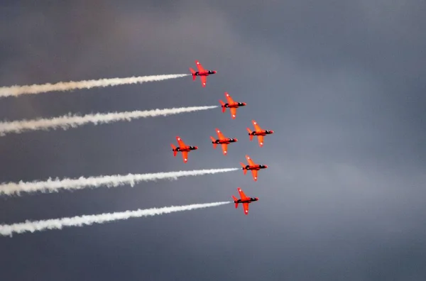 Red Arrows Von Swansea Airshow 2022 — Stockfoto