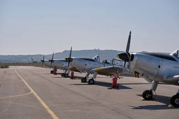 Obraz Klasických Bílých Letadel Vzdušném Muzeu Sintra Portugalsko — Stock fotografie