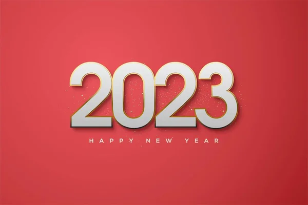 Ιδέα Σχεδιασμού Ευχετήριων Καρτών Για Την Πρωτοχρονιά Καλή Χρονιά 2023 — Φωτογραφία Αρχείου