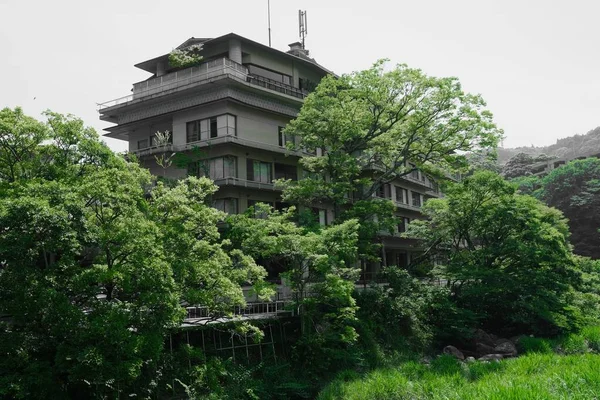 Una Hermosa Foto Del Hotel Aguas Termales Japonés Hakone Japón —  Fotos de Stock
