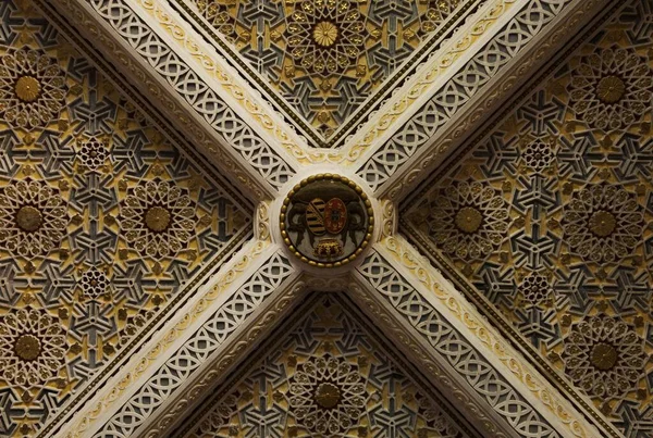 Ancienne Mosaïque Sur Plafond Dans Église Sintra Portugal — Photo