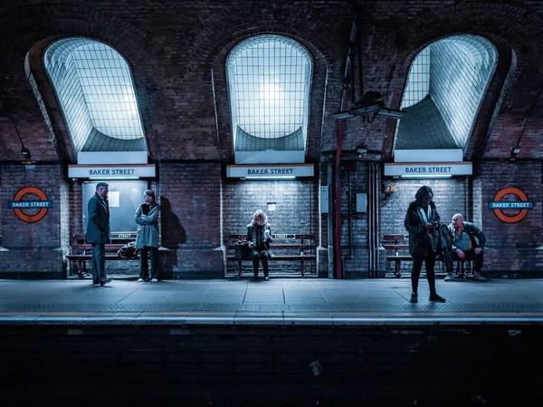 Станция Бейкер Стрит Лондоне Великобритания — стоковое фото