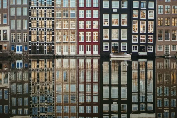 Schöne Farbige Gebäude Amsterdam — Stockfoto
