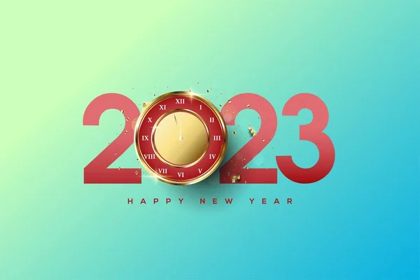 New Year Greeting Card Design Idea Happy New Year 2023 — Stock Photo, Image