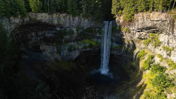 Uma Vista Baixo Ângulo Brandywine Falls Floresta Canadá — Fotografia de Stock