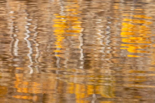 水面上の紅葉の反射の芸術的な景色 完璧な壁紙 — ストック写真