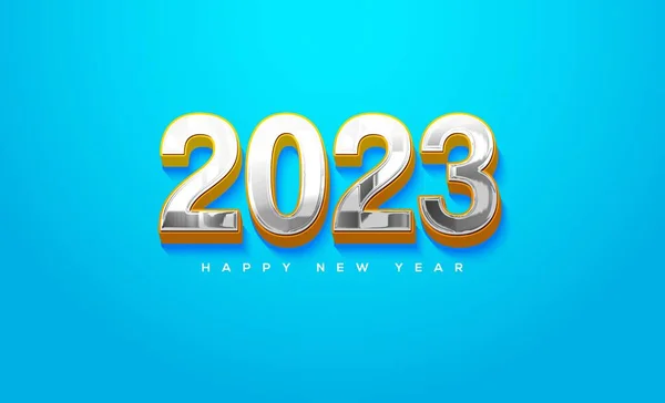 Illustration Happy New Year 2023 Modern Greeting — Stock Photo, Image