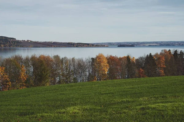 Krajina Pohled Venkově Toten Norsko Podzim — Stock fotografie