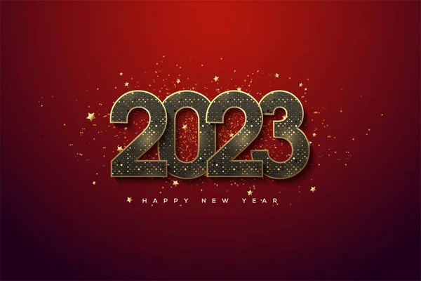 Ideea Design Felicitărilor Anul Nou Mulți Ani 2023 — Fotografie, imagine de stoc