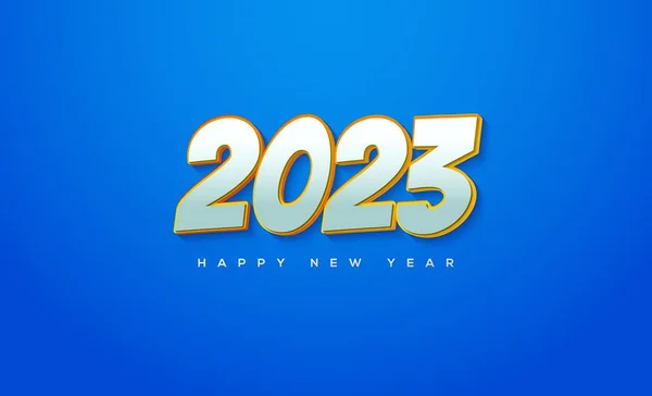 Una Ilustración Del Feliz Año Nuevo 2023 Para Saludo Año — Foto de Stock