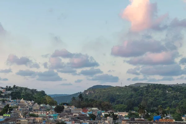 Letecký Snímek Marina Sousedství Matanzas Kuba Yumuri Valley Pozadí — Stock fotografie