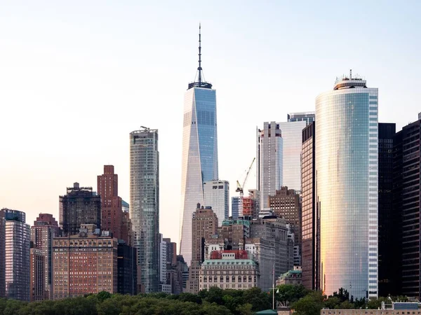 Uno Skyline Aereo Del Centro Manhattan New York Stati Uniti — Foto Stock