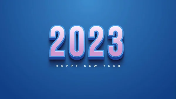 Happy New Year Elegant Blue — Stockfoto