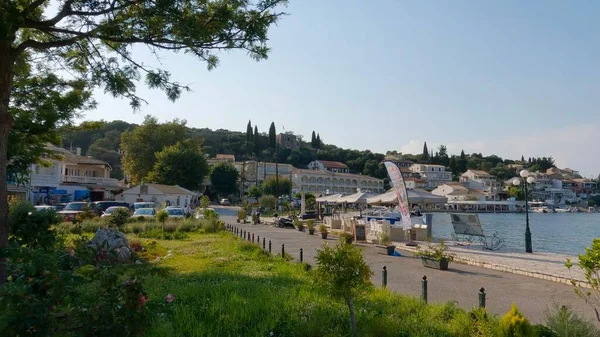 希腊科孚Kassiopi村的美景 — 图库照片