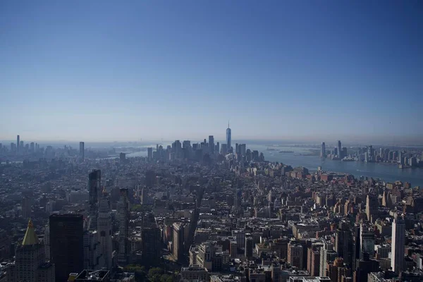 Sabahın Erken Saatlerinde New York Taki Skyline — Stok fotoğraf