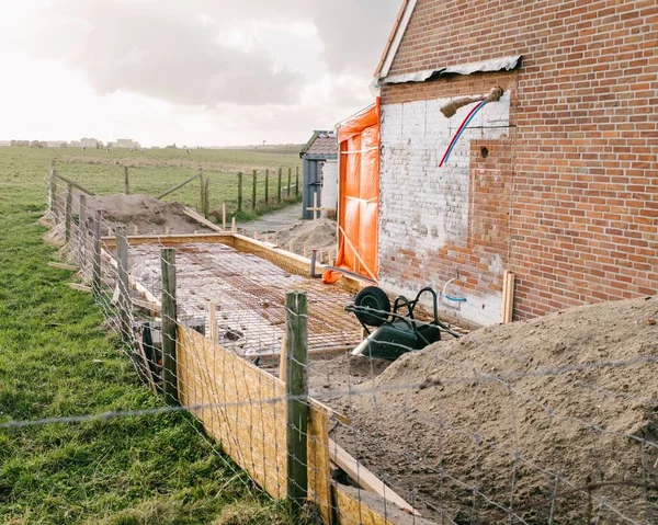 田舎の建設工事のショット — ストック写真