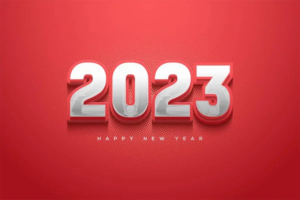 Pomysł Noworoczną Kartkę Okolicznościową Szczęśliwego Nowego Roku 2023 — Zdjęcie stockowe