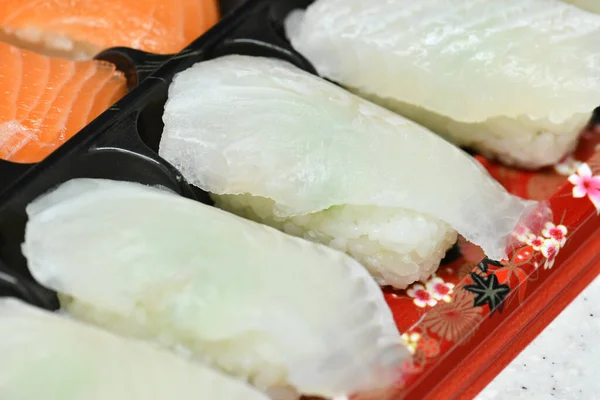 Primer Plano Del Sushi Blanco —  Fotos de Stock