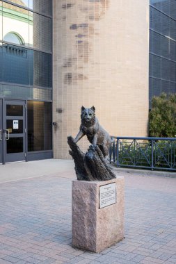 Brandon Üniversitesi, Manitoba, Kanada 'daki Gözcü Heykeli