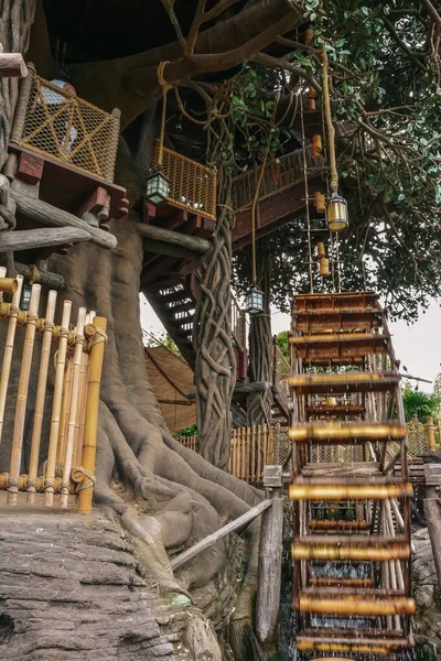 Robinson Crusoe Tree Disneylândia Paris França — Fotografia de Stock