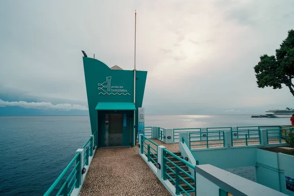 Ascenseur Dans Baie Funchal Madère — Photo