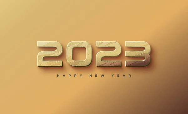Feliz Ano Novo 2023 Com Ilustração Número Moderno Elegante — Fotografia de Stock