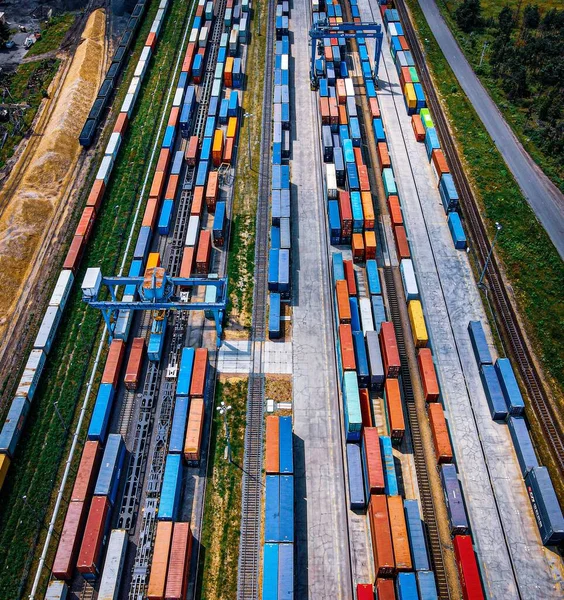Seidenstraße Polen Containerterminal Malaszewicze — Stockfoto