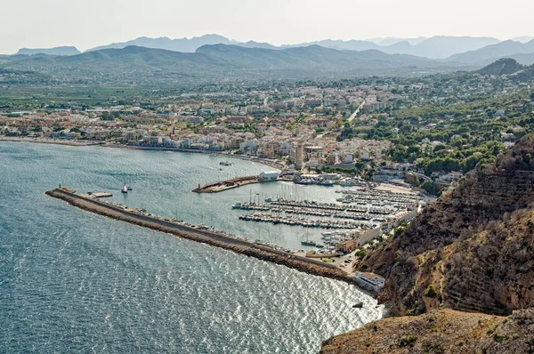 Красивый Дневной Вид Морское Побережье Аликанте Испания — стоковое фото