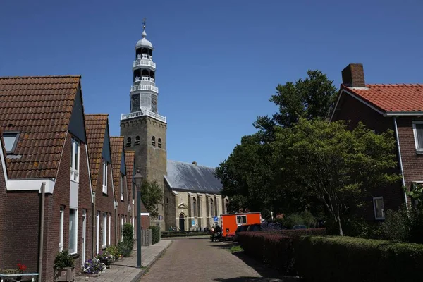 Centro Aldeia Hindelopen Friesland Países Baixos — Fotografia de Stock