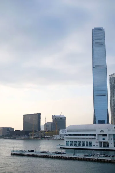 Najwyższy Budynek Hongkongu Międzynarodowe Centrum Handlowe Icc — Zdjęcie stockowe