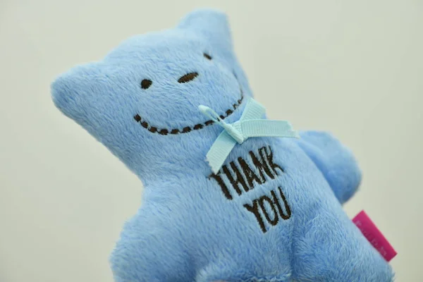 Симпатичный Игрушечный Медведь Надписью Thank You — стоковое фото