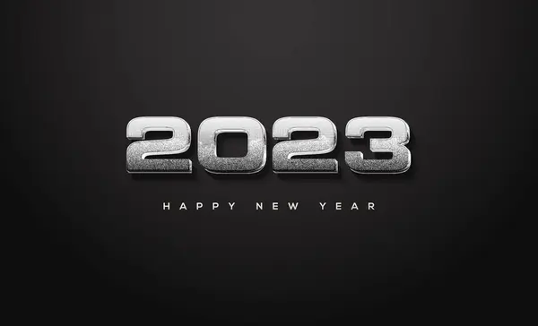Uma Ilustração Número Forte Moderno 2023 Para Saudação Ano Novo — Fotografia de Stock