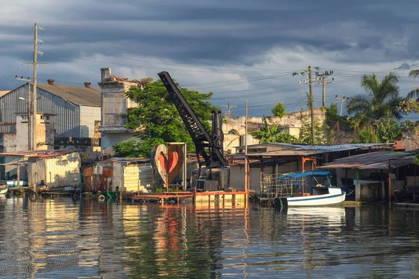 Beautiful View San Juan River Pier Cuba — Stock Photo, Image