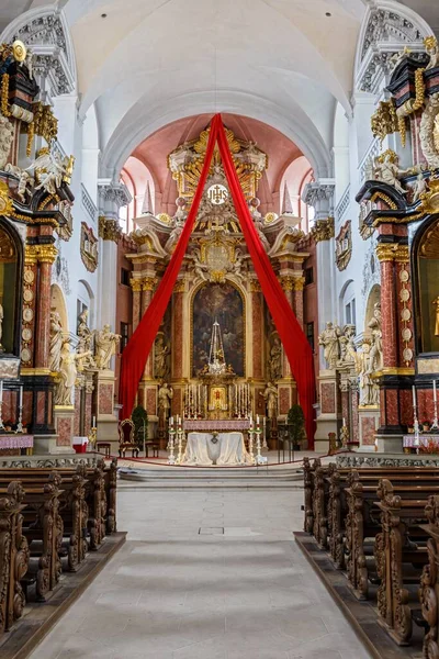 Vertical Shot Altar Old 17Th Century Martin Church Bamberg Germany — Stock Photo, Image