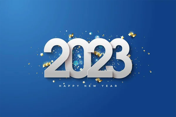 Idée Conception Carte Vœux Nouvel Bonne Année 2023 — Photo