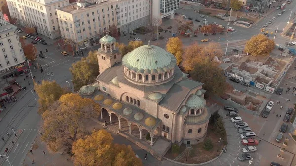 Piękny Widok Kościół Sveta Nedelya Sofii Bułgaria — Zdjęcie stockowe