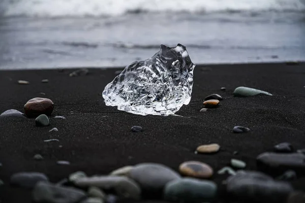 Primer Plano Bonito Iceberg Playa Diamond Sur Islandia — Foto de Stock
